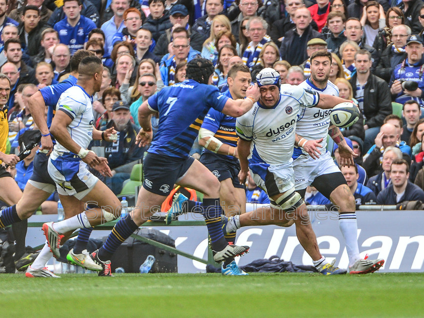 2015-04-04-Leinster-v-Bath-ERCC-0046-3 
 Baths Leroy Houston runs into Leinsters Sean O'Brien 
 Keywords: 1 Cian Healy.
Replacements: 16 Richardt Strauss, 1 Paul James.Replacements: 16 Ross Batty, 10 George Ford, 10 Jimmy Gopperth, 11 Luke Fitzgerald, 11 Matt Banahan, 12 Ian Madigan, 12 Kyle Eastmond, 13 Ben Te'o, 13 Jonathan Joseph, 14 Fergus McFadden, 14 Horacio Agulla, 17 Jack McGrath, 17 Nick Auterac, 18 Marty Moore, 18 Max Lahiff, 19 Matt Garvey, 19 Tom Denton, 2 Rob Webber, 2 Sean Cronin, 20 Alafoti Faosiliva, 20 Dominic Ryan, 21 Eoin Reddan, 21 Peter Stringer, 22 Gordon D'Arcy, 22 Sam Burgess, 23 Tom Homer., 23 Zane Kirchner.

Bath: 15 Anthony Watson, 3 Kane Palma-Newport, 3 Mike Ross, 4 Devin Toner, 4 Stuart Hooper (c), 5 Dave Attwood, 5 Mike McCarthy, 6 Carl Fearns, 6 Jordi Murphy, 7 Francois Louw, 7 Sean O'Brien, 8 Jamie Heaslip (c), 8 Leroy Houston, 9 Isaac Boss, 9 Micky Young, Leinster: 15 Rob Kearney, Rugby, Try, attack, backs, defence, flyhalf, forwards, lineout, penalty, referee, rugby ball, rugby union, scrum, scrum half, second row, tap, try line